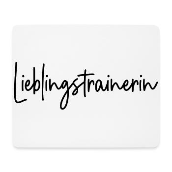 Lieblingstrainerin Team Sport Mannschaft Trainerin - Mousepad (Querformat) - Weiß - Vorne
