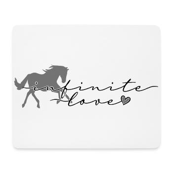 Horse love Horse saying Infinite love - Mouse Pad (horizontal) - white - Front