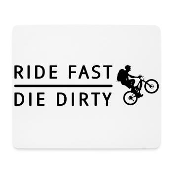 Vélo presque la dirty - Tapis de souris (format paysage) - blanc - Devant