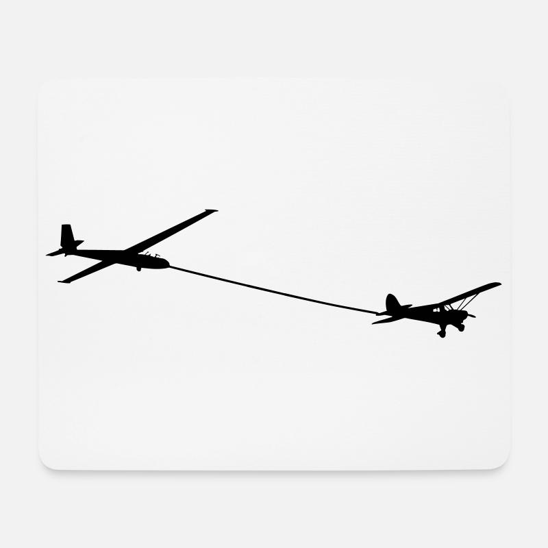 Segler Schlepp - Mousepad (Querformat) - Weiß
