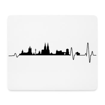 Cologne Kölle Kölsch Cathédrale de Cologne Chère Rhénanie - Tapis de souris (format paysage) - blanc - Devant