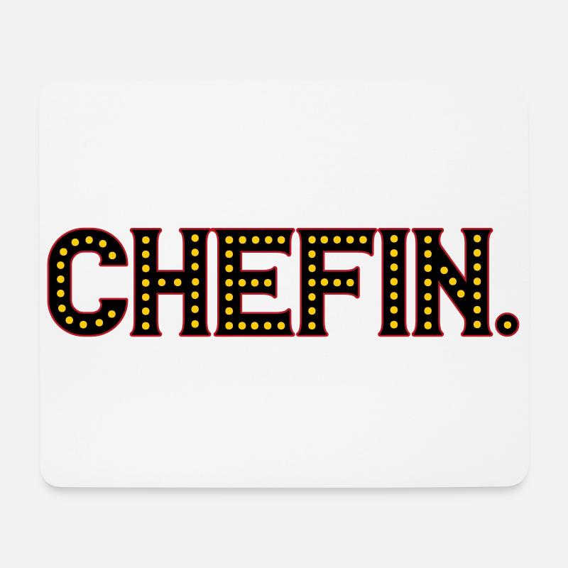 Chefin | Farben änderbar - Mousepad (Querformat) - Weiß