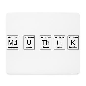 Nerdy "vous a fait penser". Pour les enseignants et les influenceurs. - Tapis de souris (format paysage) - blanc - Devant