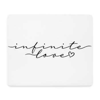 Infinite love calligraphy font - Mouse Pad (horizontal) - white - Front