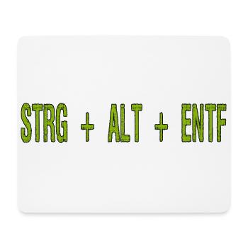 CTRL ALT DEL - Raccourci clavier Program Crash - Tapis de souris (format paysage) - blanc - Devant