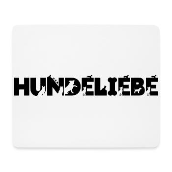 Hundeliebe Hund Liebe Herrchen Liebe Gassi Pfote - Mousepad (Querformat) - Weiß - Vorne