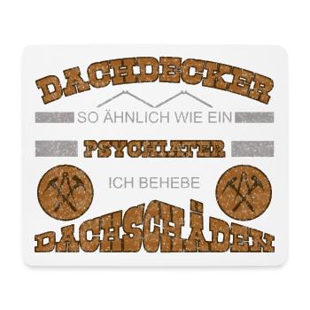 Dachdecker Dachschäden - Mousepad (Querformat) - Weiß - Vorne