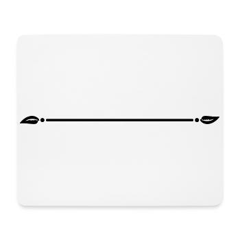 Line Leaves Leaf Decor Stroke Decoration - Mouse Pad (horizontal) - white - Front