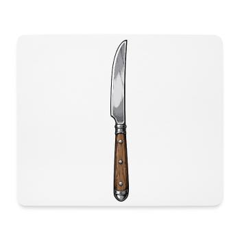 Couteau - Tapis de souris (format paysage) - blanc - Devant