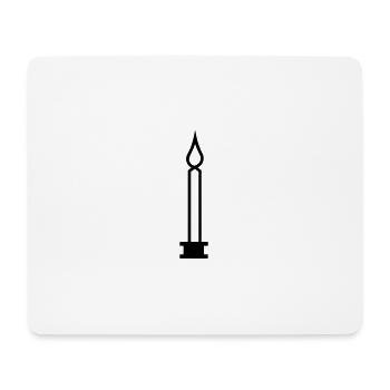 Candle - Mouse Pad (horizontal) - white - Front
