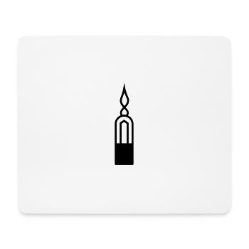 Candle - Mouse Pad (horizontal) - white - Front