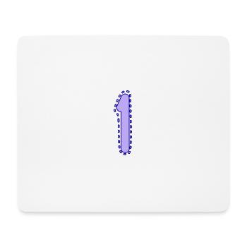 1. 1 Jahr. 1. JAHRESTAG. 1-JÄHRIGES JUBILÄUM - Mousepad (Querformat) - Weiß - Vorne