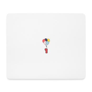 1. 1 Jahr. 1. JAHRESTAG. 1-JÄHRIGES JUBILÄUM - Mousepad (Querformat) - Weiß - Vorne