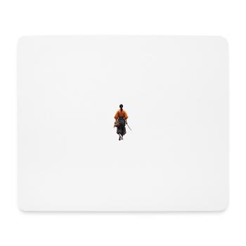 Silhouette de samouraï en robe orange - Tapis de souris (format paysage) - blanc - Devant