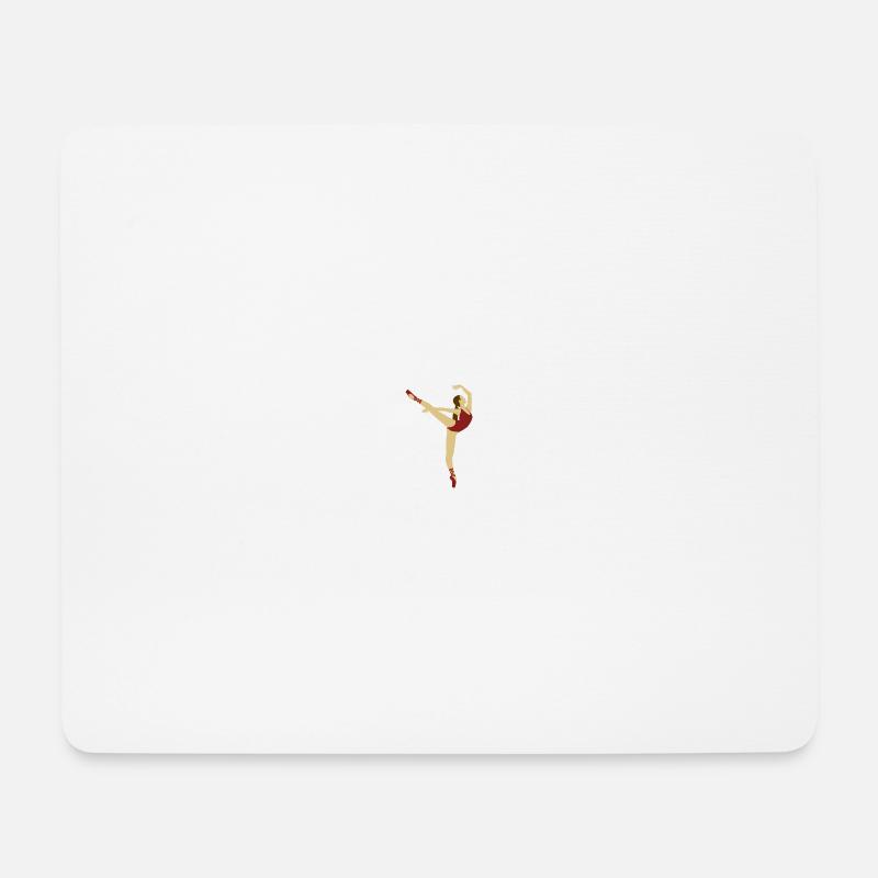 red dancer - Mouse Pad (horizontal) - white