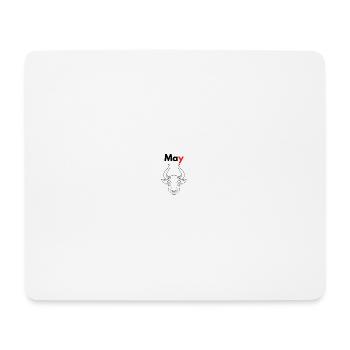 Monat mit seinem Sternzeichen Stier/Mai - Mousepad (Querformat) - Weiß - Vorne