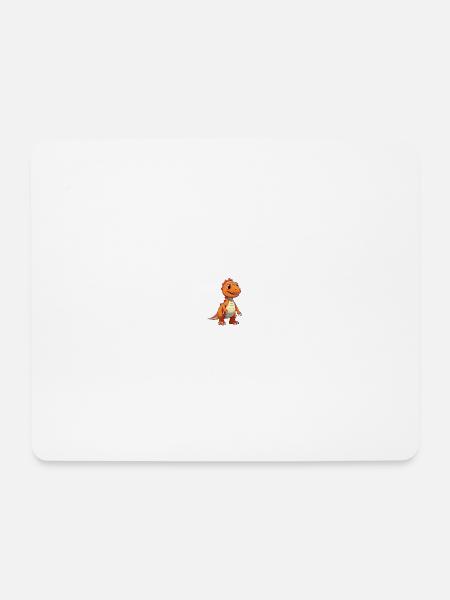 Süßer Dinosaurier - Mousepad (Querformat) - Weiß