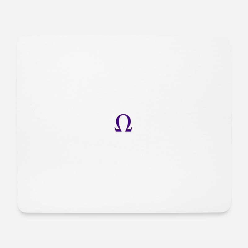 Omega - Mousepad (Querformat) - Weiß