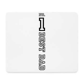 No. 1 Best Dad - Mousepad (Querformat) - Weiß - Vorne