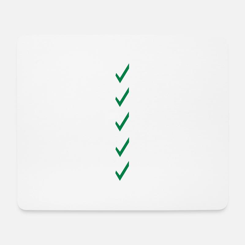 Checkliste - Mousepad (Querformat) - Weiß