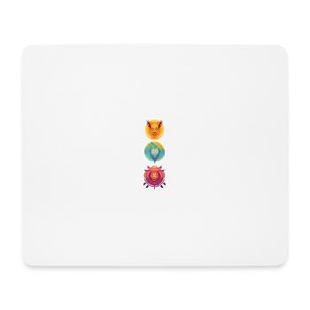 Zeichen Fabelwesen - Mousepad (Querformat) - Weiß - Vorne