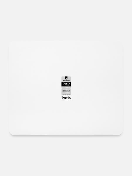 Paris Flight Ticket - Mousepad (Querformat) - Weiß