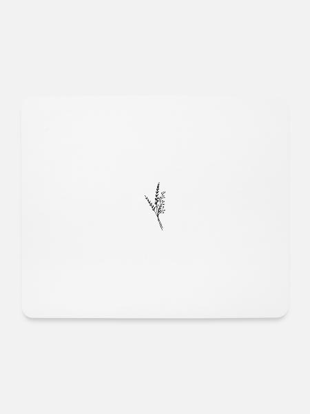 Floral - Mousepad (Querformat) - Weiß