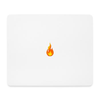 Flame - Mouse Pad (horizontal) - white - Front