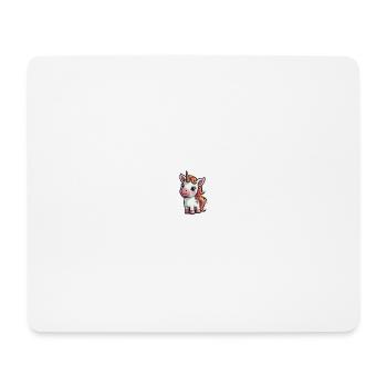 Licorne de dessin animé - Tapis de souris (format paysage) - blanc - Devant