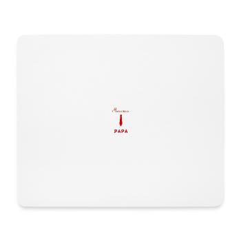 DAD. FATHER'S DAY. HAPPY FATHER'S DAY. HAPPY BIRTHDAY. - Mouse Pad (horizontal) - white - Front
