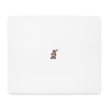 SCOOTER PARESSEUX SPEED DEMON - Tapis de souris (format paysage) - blanc - Devant