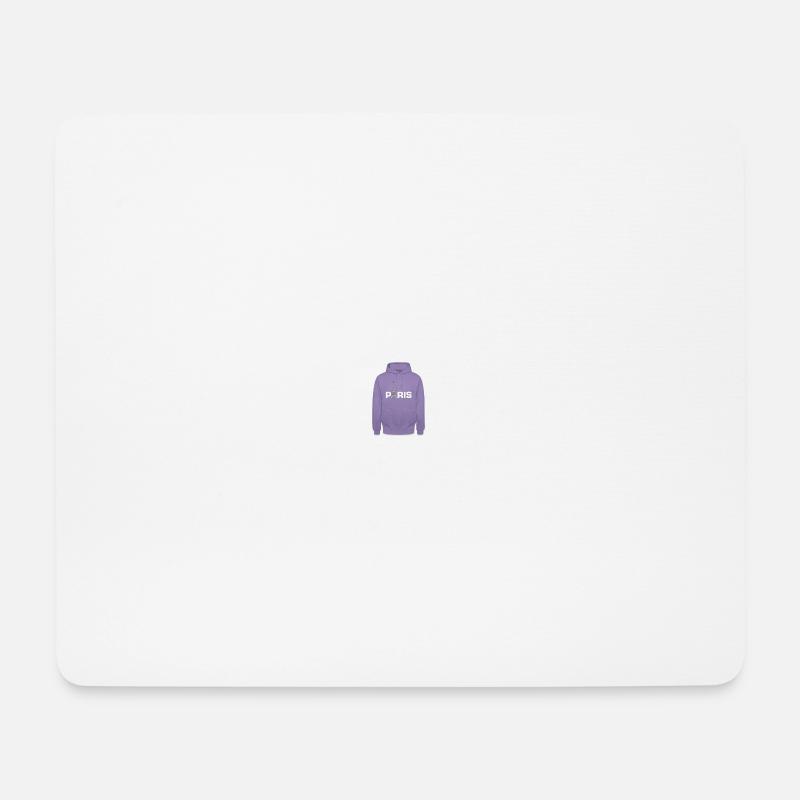 Paris Hoodie mit Eiffelturm - Mousepad (Querformat) - Weiß