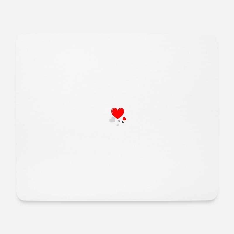 Valentine Heart - Mouse Pad (horizontal) - white