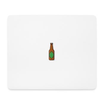 Retro Bierflasche Illustration - Mousepad (Querformat) - Weiß - Vorne