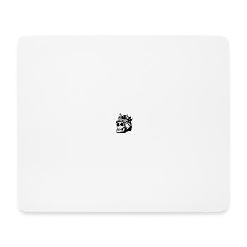 Tête de mort avec couronne - Tapis de souris (format paysage) - blanc - Devant