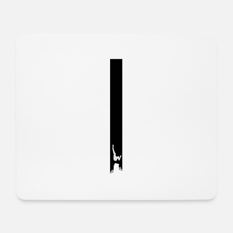 Boulderer - Mousepad (Querformat) - Weiß