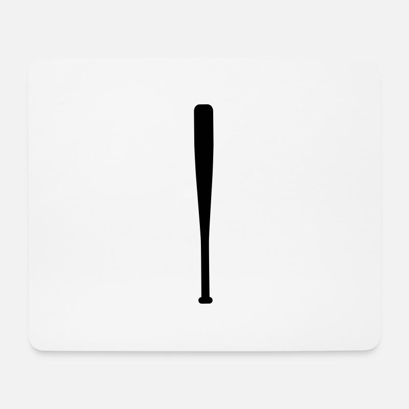 baseball bat - Tapis de souris (format paysage) - blanc