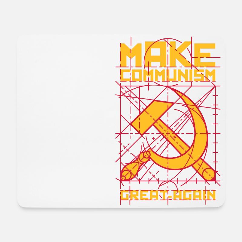 Den Kommunismus wieder groß machen - Mousepad (Querformat) - Weiß