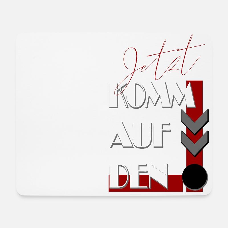 jetzt komm auf den Punkt - zum Ende - Punkt - Mousepad (Querformat) - Weiß