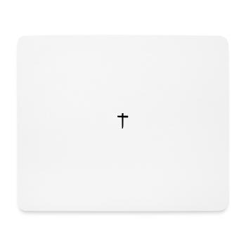 Symbole Croix - Tapis de souris (format paysage) - blanc - Devant