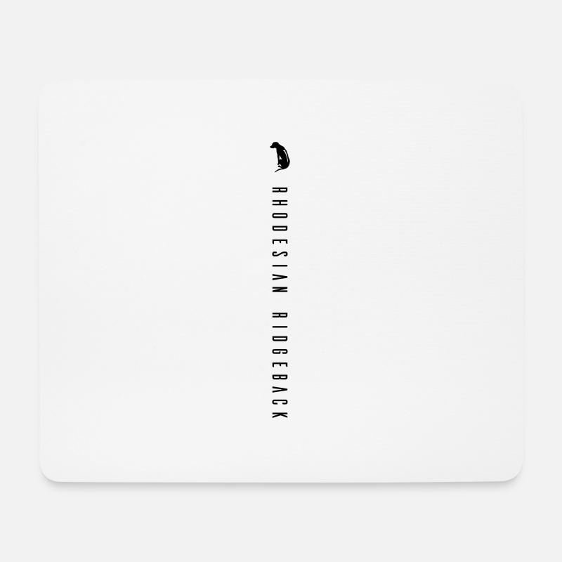 Inscription Rhodesian Ridgeback - verticale - Tapis de souris (format paysage) - blanc