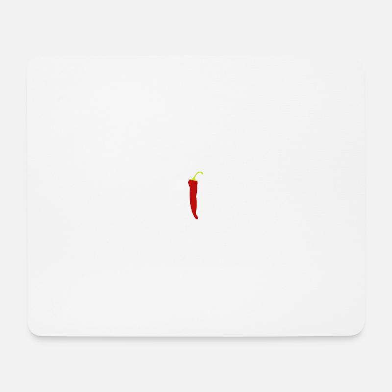 Peperoni Chili Geschenk Geschenkidee Hot - Mousepad (Querformat) - Weiß