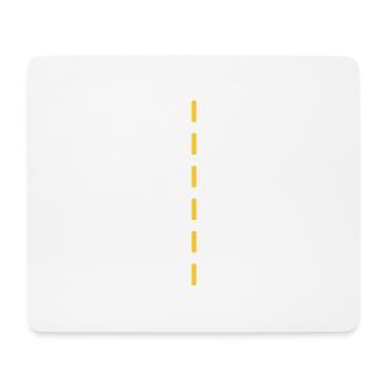 Strichellinie / dashed (1c) - Mouse Pad (horizontal) - white - Front