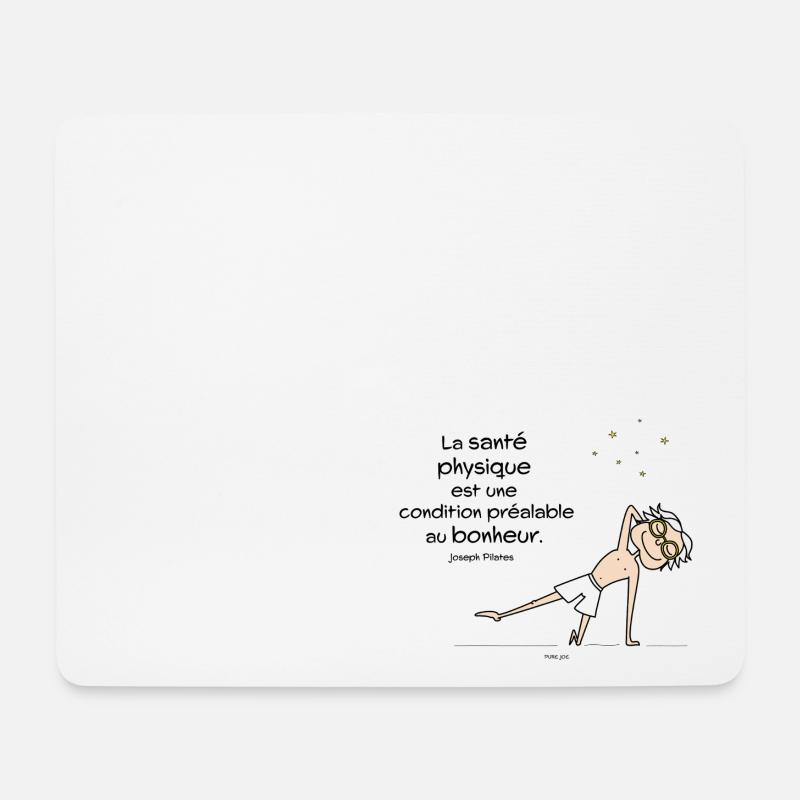 Santé Physique - Mousepad (Querformat) - Weiß