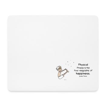 Condition physique - Tapis de souris (format paysage) - blanc - Devant