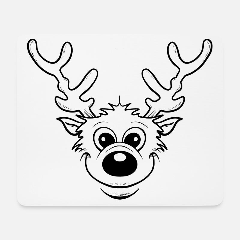Moose - Mouse Pad (horizontal) - white