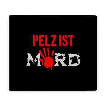 Fur is murder - Mouse Pad (horizontal) - white - Front