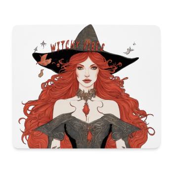 Hexenhafte Vibes - Mousepad (Querformat) - Weiß - Vorne
