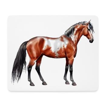Rain Spirit - Pferd, stehend - Mousepad (Querformat) - Weiß - Vorne