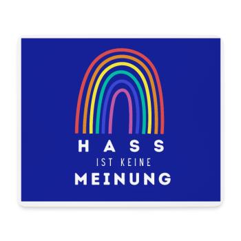 Regenbogen Hass ist keine Meinung RBVB - Mousepad (Querformat) - Weiß - Vorne